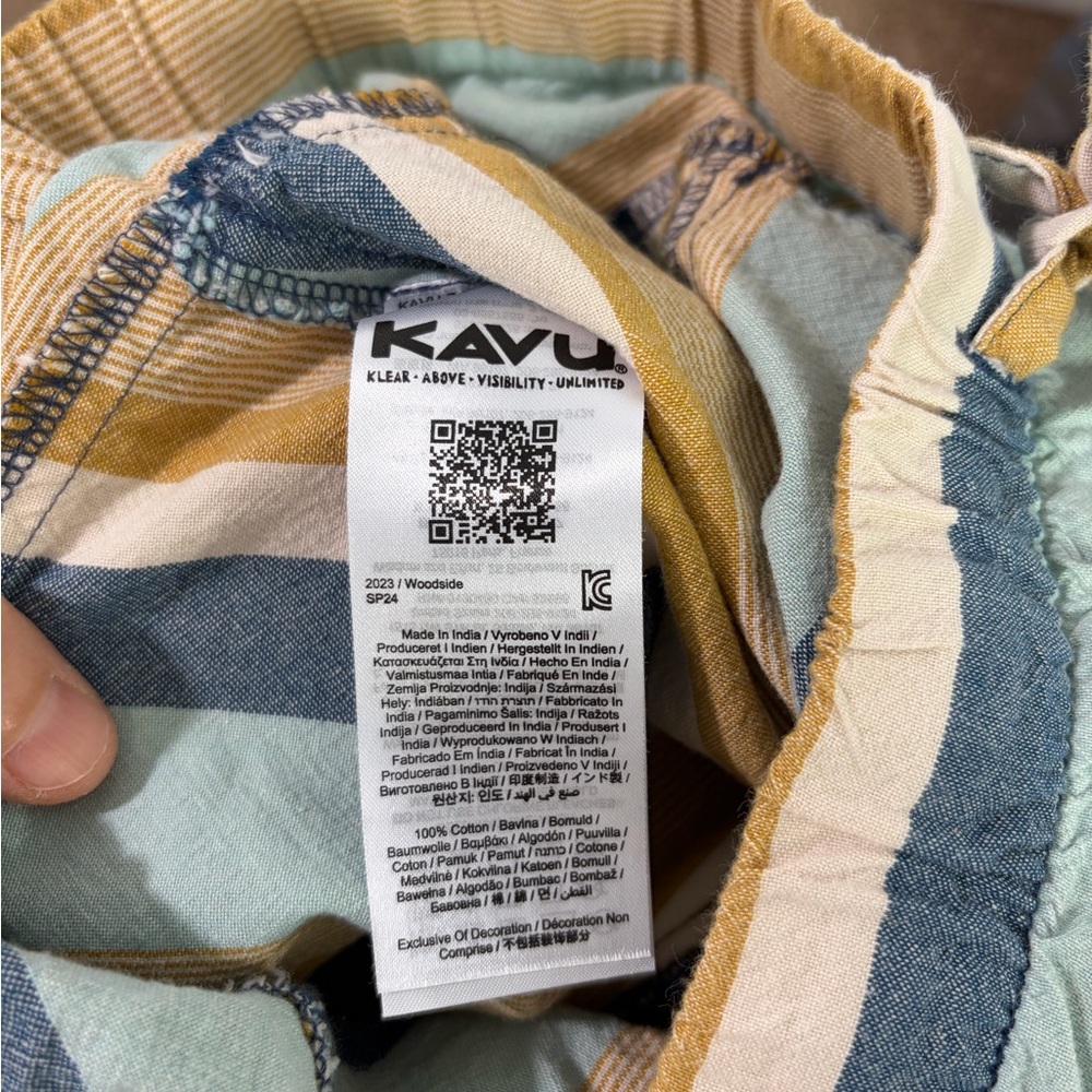 Kavu Womens Woodside Pants- Palisade Stripe Size XS - Picture 4 of 5